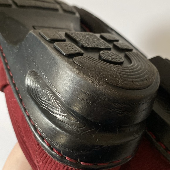 Born BOC Red Corduroy Woman’s Loafer Shoes Size 8 - Picture 7 of 8